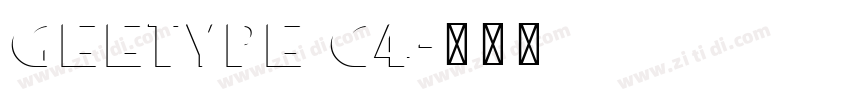 GEETYPE C4字体转换